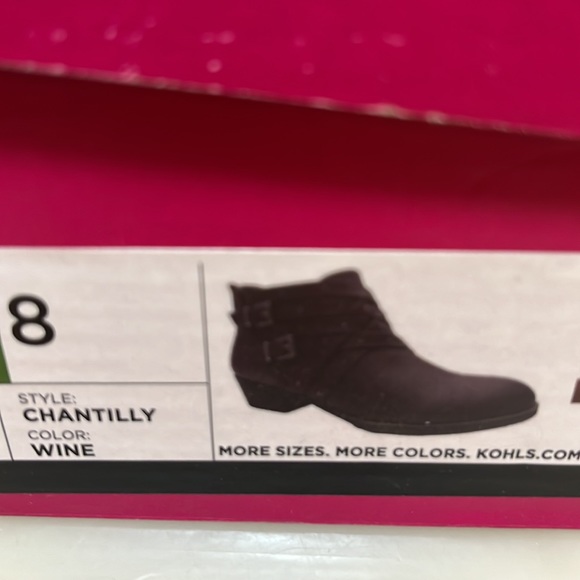 Ankle Boot size 8 Wine color - Picture 9 of 9